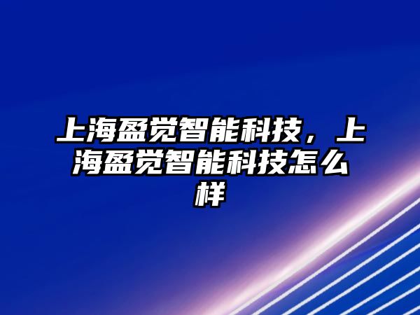 上海盈覺智能科技，上海盈覺智能科技怎么樣