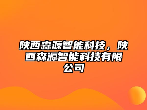 陜西森源智能科技，陜西森源智能科技有限公司