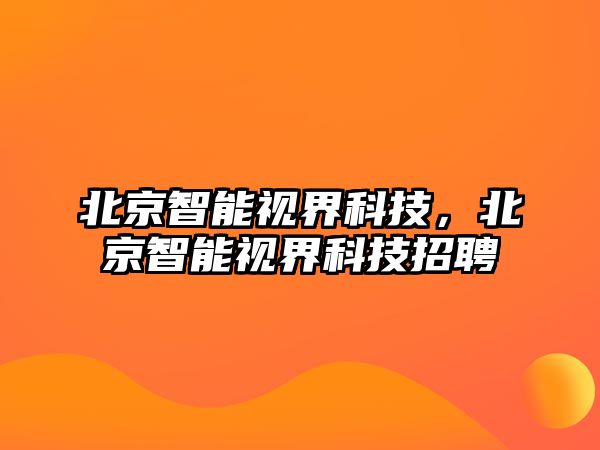 北京智能視界科技，北京智能視界科技招聘