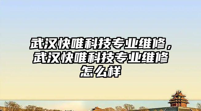 武漢快唯科技專業(yè)維修，武漢快唯科技專業(yè)維修怎么樣