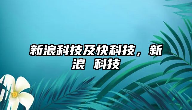 新浪科技及快科技，新浪 科技