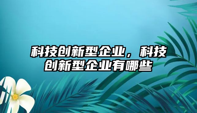 科技創(chuàng)新型企業(yè)，科技創(chuàng)新型企業(yè)有哪些