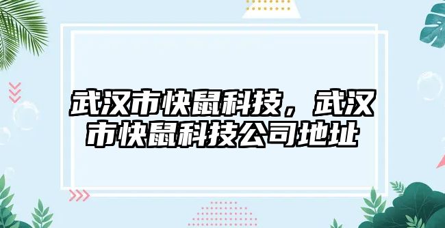 武漢市快鼠科技，武漢市快鼠科技公司地址